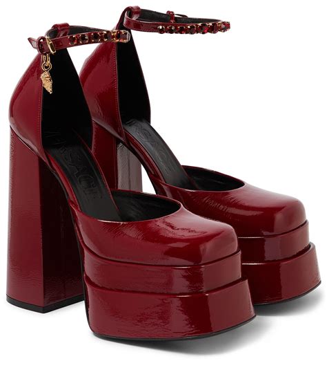 versace platform shoes|versace platform heels medusa.